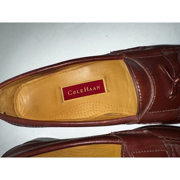 Cole Hahn Mens Brown Tassel Loafers size 8.5M‎ - Picture 7 of 8